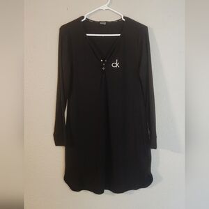 Calvin Klein Sleepwear Black Sleep Dress Size M
